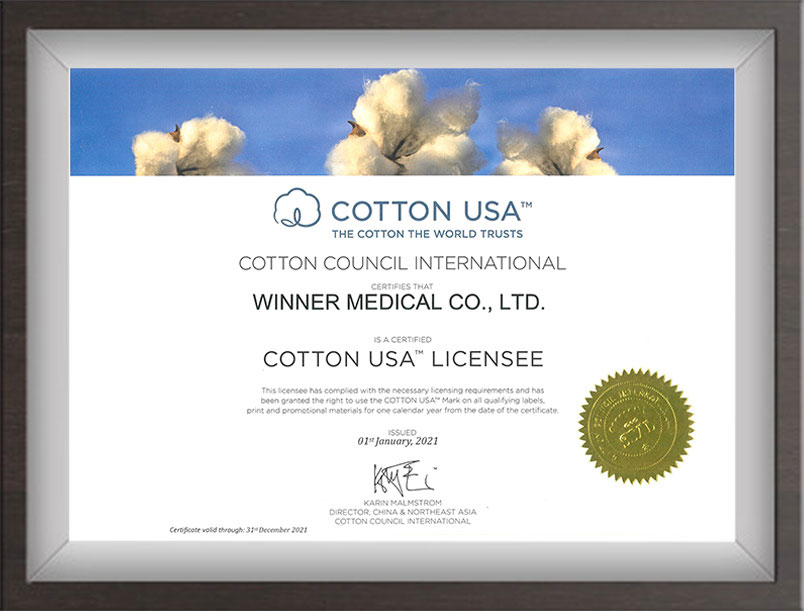 pure cotton fabric certificate 10